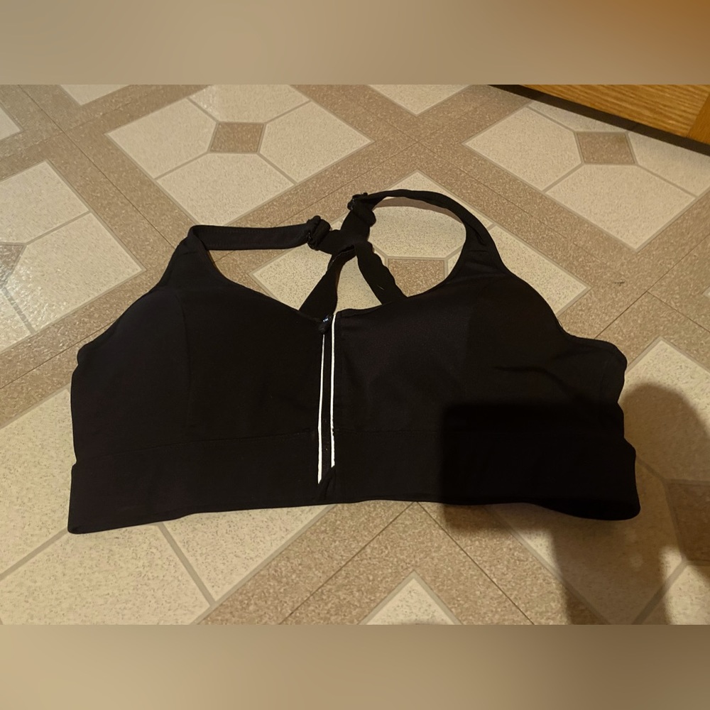 XXL Zip-front sports bra - high support